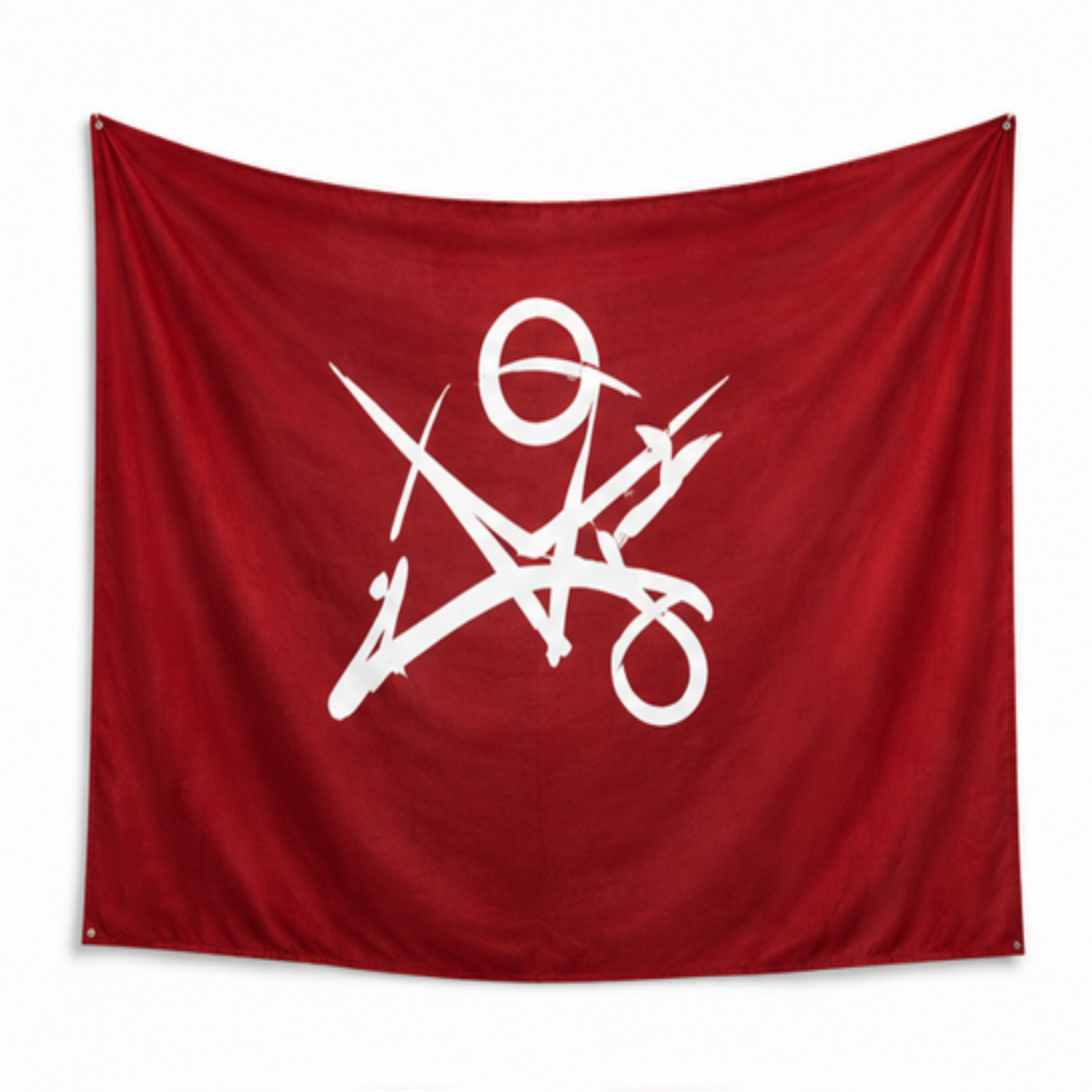 Red Logo Decorative Wall Tapestry, Hanging Banner for Bedroom, Dorm Room & Home Decor