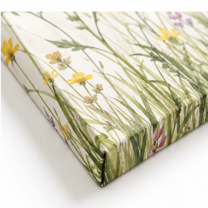 3-Piece Wildflower Grass Canvas Wall Art Set, Unframed Floral Prints for Bedroom, Study, Apartment & Home Decor